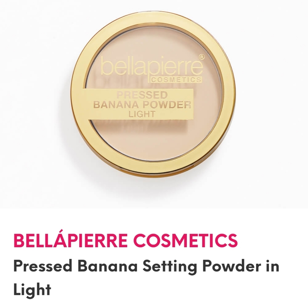 NEW BellaPierre Cosmetics pressed banana setting powder in light full si…
